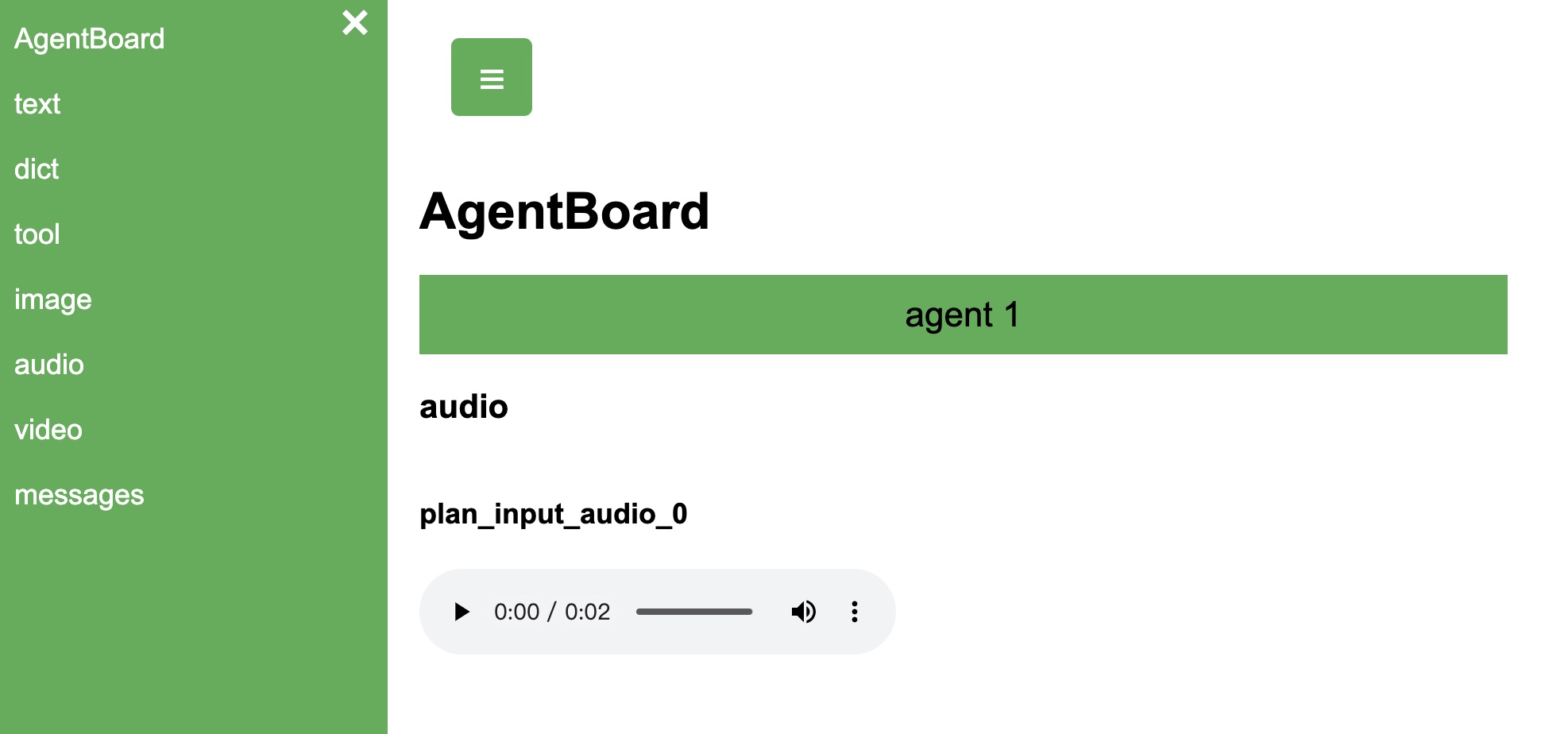 DeepNLP Agentboard Audio API Display